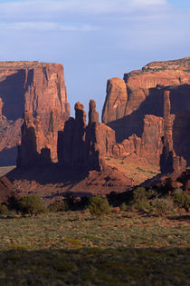 Navajo Nation, Monument Valley, Yei Bi Chei and Totem Pole r... by Danita Delimont