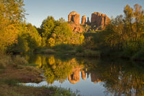 Sunset, reflections, Oak Crek, Cathedral Rock, Red Rock Cros... von Danita Delimont