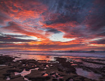 USA, California, La Jolla, Sunset over tide pools at Coast Blvd von Danita Delimont