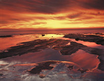USA, Maine, Acadia National Park, Sunrise over the rocky sho... von Danita Delimont