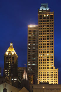 USA, Oklahoma, Tulsa, old and new high-rise buildings, Art-D... von Danita Delimont