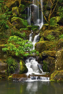 Heavenly Falls, Portland Japanese Garden, Portland, Oregon, USA by Danita Delimont