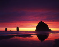 USA, Oregon, Oregon Coast, View of Haystack Rock on Cannon b... von Danita Delimont