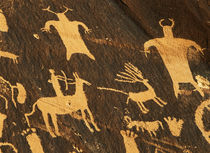 USA, Utah, Newspaper Rock State Park, Petroglyphs on newspap... by Danita Delimont