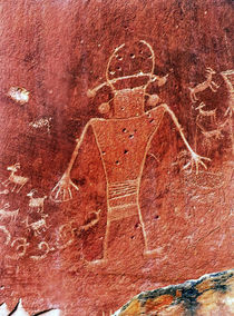Native American Indian Fremont Petroglyphs Capital Reef Nati... by Danita Delimont