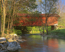 USA, Virginia, Newport, Covered bridge over Sinking Crook von Danita Delimont