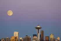 Washington State, Seattle, skyline view from Kerry Park, wit... by Danita Delimont