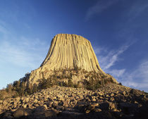 USA, Wyoming, Hulett, Devil's Tower National Monument at dusk by Danita Delimont