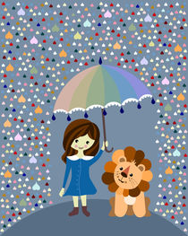 lion in the rain von Sabrina Ziegenhorn