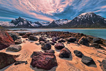 Strand am Austnesfjorden - Lofoten  von Christoph  Ebeling