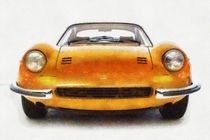 Ferrari Dino 246 Pastels by Eti Reid