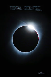 Total Eclipse Wyoming - Blue Ring von Ruth Klapproth