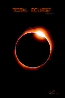Total Eclipse Wyoming - Red Ring by Ruth Klapproth