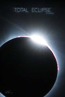 Total Eclipse Wyoming - Blue Ring Particle von Ruth Klapproth