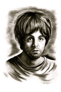 Paul McCartney In Black And White by gittagsart