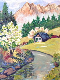 Spring Alpine von gittagsart