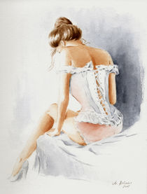 Girl in Dessous - erotische Kunst by Marita Zacharias