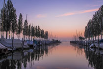 Der Jachthafen von Moos in der Morgendämmerung - Bodensee by Christine Horn