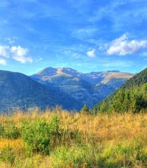 Mountains in an autumn day by Maria Preibsch