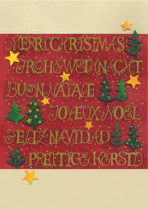Weihnachtskarte Mehrsprachig von seehas-design