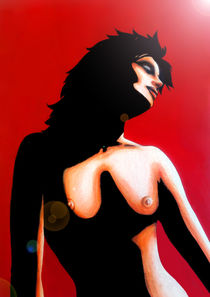 Sun Girl Pop Art 1980  von bluedarkart-lem