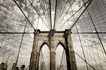 Brooklyn bridge, Sepia, New York , USA von travelstock44