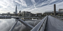 Milllenium bridge, The Shard, Tate Gallery, London, UK von travelstock44