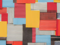 Colorful metal sheets by Luis Bertola