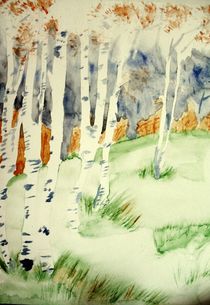 birch trees von Maria-Anna  Ziehr