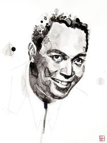 Portrait of Charlie Parker by Philippe Debongnie