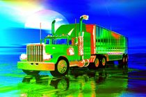 magic neon truck by kunstmarketing