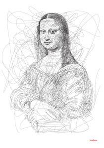 Monalisa in Lines von Camila Oliveira