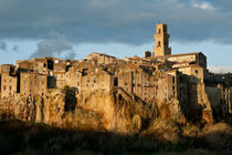 Pitigliano sunset winter view von bruno paolo benedetti