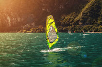 Windsurfer at Garda Lake by h3bo3