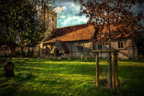 The Church At Little Wittenham by Ian Lewis