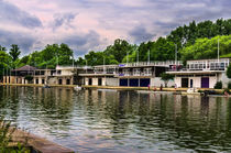 Oxford University Boathouses by Ian Lewis