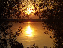 Sonnenuntergang am Plauer See von Iris Heuer