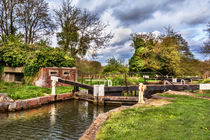 Garston Lock On The Kennet Navigation von Ian Lewis