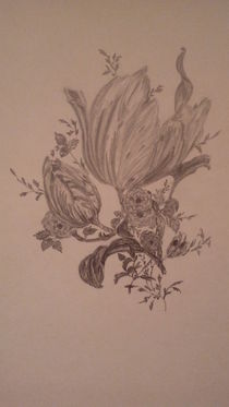 Blumenbouquet - Zeichnung von rosi-hainz