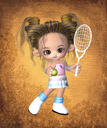 Kleine Tennisspielerin by Conny Dambach