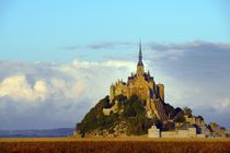 Le Mont Saint Michel, Normandy. Evening light von David Lyons