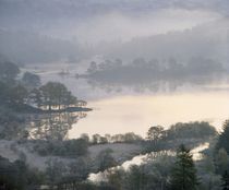 Rydal Water winter pink von David Lyons