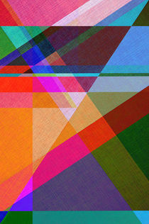 Farbenfrohe geometrische Formen - Grafik Design von mosaiko