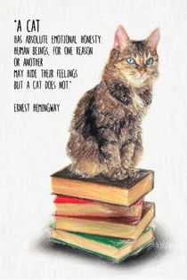 Cat Quote by Ernest Hemingway by zapista