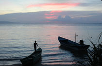 Sunset, fishermen by Tricia Rabanal