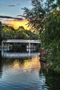  Above The Toll Bridge At Pangbourne von Ian Lewis