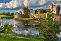 Caerphilly Castle Moat von Ian Lewis