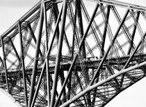 The Forth Rail Bridge, Edinburgh. B&W by David Lyons