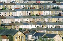 Tredegar coalmining village. The Welsh Valleys by David Lyons