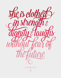 She is clothed Proverbs 31:25 von zapista